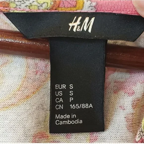 H&M Sleeveless Paisley Popover Classic Dress - Picture 4 of 7